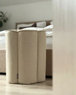 Clearance Beliani Pouf TAPPEN Lino sintetico Beige