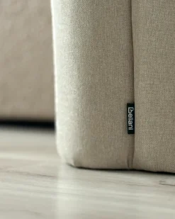 Clearance Beliani Pouf TAPPEN Lino sintetico Beige