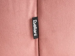Hot Beliani Pouf TAPPEN Velluto Rosa