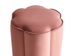 Hot Beliani Pouf TAPPEN Velluto Rosa