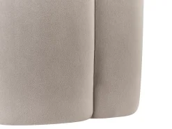 Outlet Beliani Pouf TAPPEN Velluto Tortora Beige