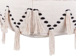 Online Beliani THONDI Cotone Beige Beige Nero