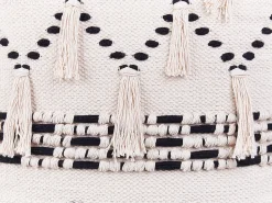 Online Beliani THONDI Cotone Beige Beige Nero