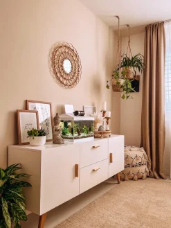 Online Beliani THONDI Cotone Beige Beige Nero