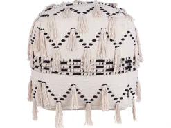 Online Beliani THONDI Cotone Beige Beige Nero