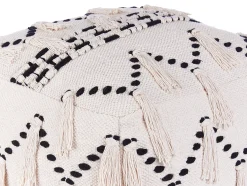 Online Beliani THONDI Cotone Beige Beige Nero