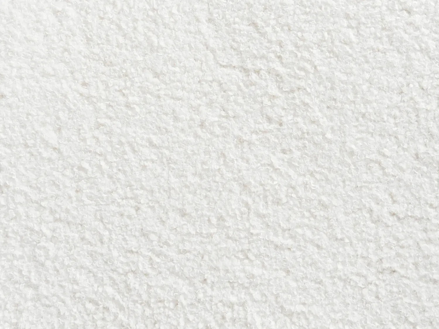 Clearance Beliani Pouf Trapuntato RIDDLE Bouclé sporco Bianco