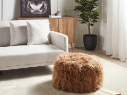 Best Beliani Pouf TUKKI Finta pelliccia Marrone