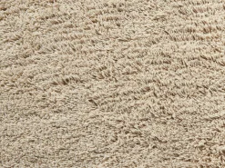 Beliani Pouf TWINSPUR Cotone Beige Beige Nero