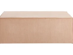 Outlet Beliani Pouf VINITA Velluto a coste Beige