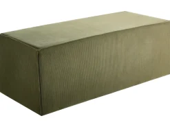 Hot Beliani Pouf VINITA Velluto a coste scuro Verde