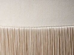 Best Beliani Pouf VIRGINIA Velluto Tortora Beige
