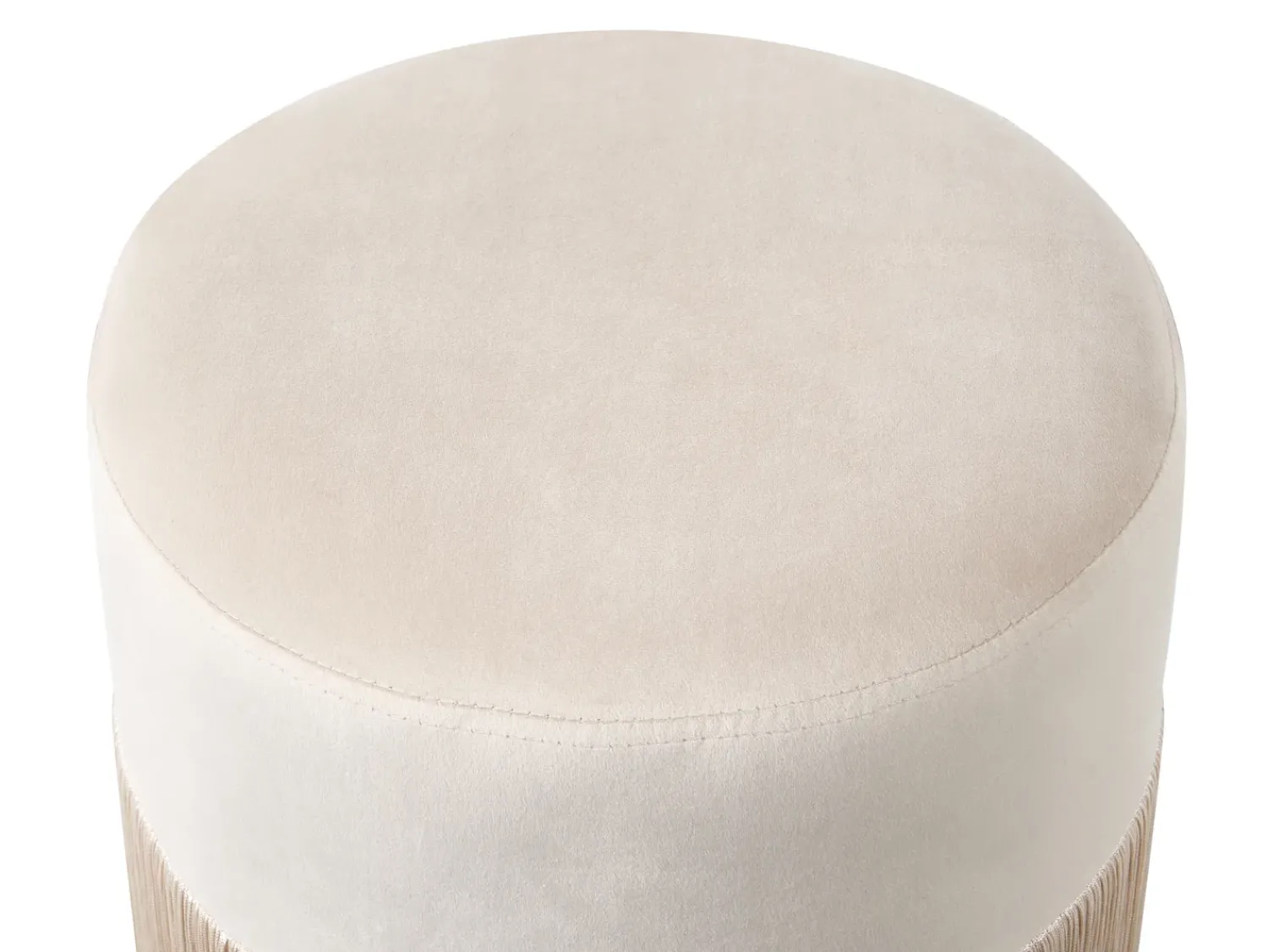 Best Beliani Pouf VIRGINIA Velluto Tortora Beige