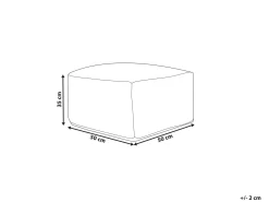 Hot Beliani Pouf VISHVI Cotone Blu
