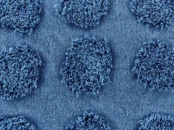 Hot Beliani Pouf VISHVI Cotone Blu