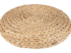 Outlet Beliani Pouf WAHOO Giacinto d'acqua Beige Beige Naturale