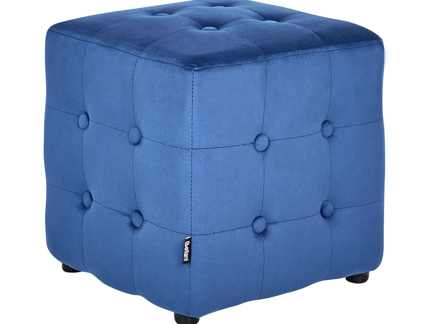 Online Beliani Pouf WISCONSIN Velluto Blu