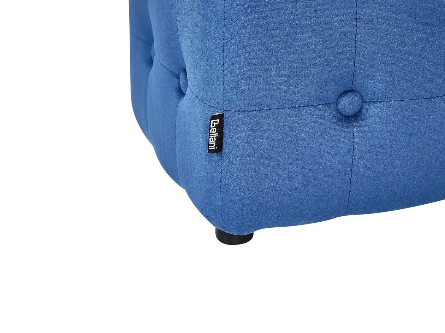 Online Beliani Pouf WISCONSIN Velluto Blu