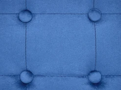 Online Beliani Pouf WISCONSIN Velluto Blu