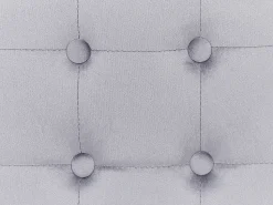 Clearance Beliani Pouf WISCONSIN Velluto Grigio