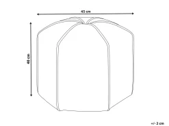 Beliani Pouf WISHEK Lino sintetico Beige