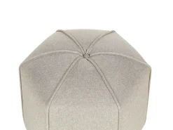 Beliani Pouf WISHEK Lino sintetico Beige