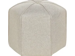 Beliani Pouf WISHEK Lino sintetico Beige