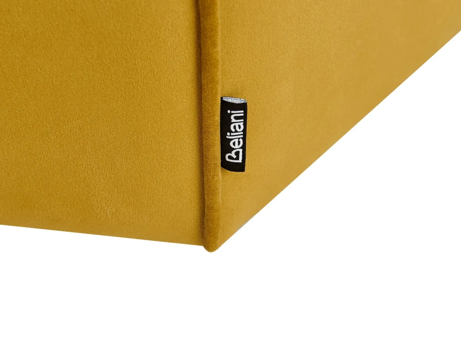 Discount Beliani Pouf WISHEK Velluto Giallo