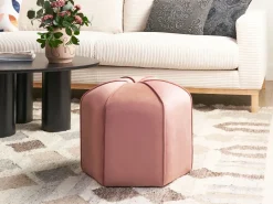 Discount Beliani Pouf WISHEK Velluto Rosa