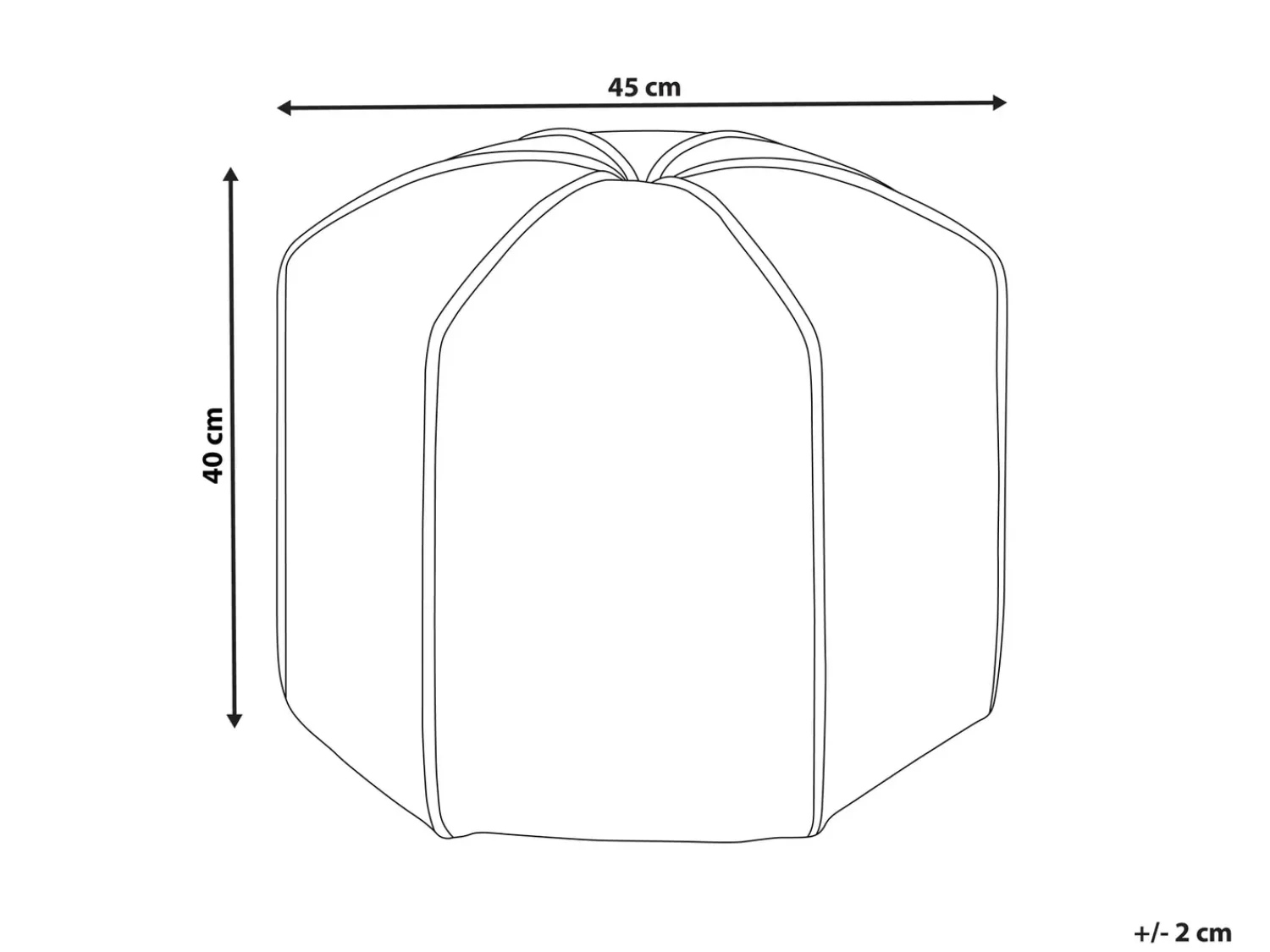 Discount Beliani Pouf WISHEK Velluto Rosa