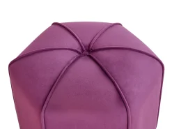 Beliani Pouf WISHEK Velluto Viola