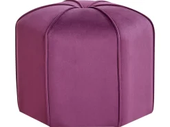 Beliani Pouf WISHEK Velluto Viola