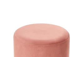 Discount Beliani Pouf YANKTON Velluto Rosa