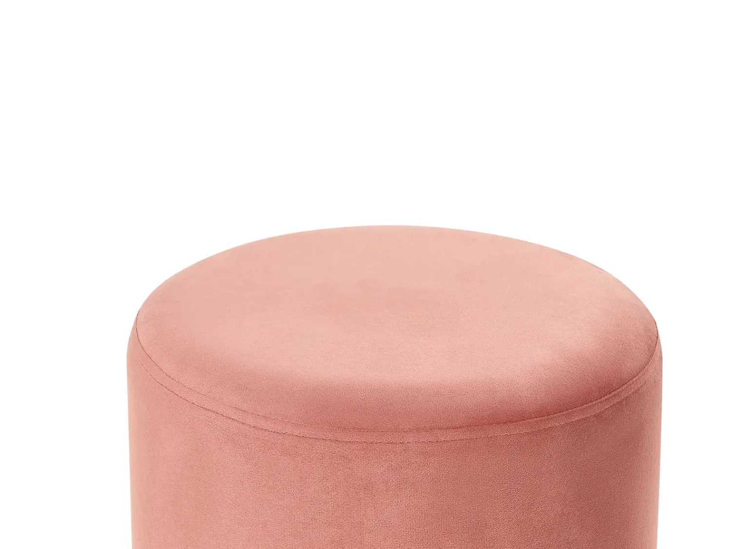 Discount Beliani Pouf YANKTON Velluto Rosa