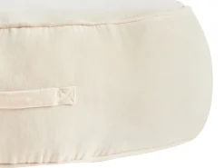 Best Beliani Pouf YULLE Velluto chiaro Beige