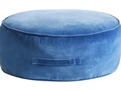 Sale Beliani Pouf YULLE Velluto Blu
