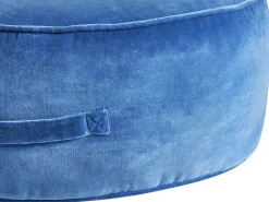 Sale Beliani Pouf YULLE Velluto Blu
