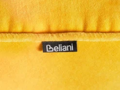 Hot Beliani Pouf YULLE Velluto Giallo