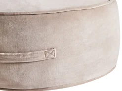 Sale Beliani Pouf YULLE Velluto chiaro Marrone