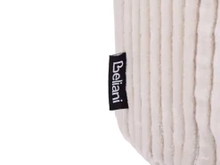Beliani Pouf ZIKRIA Velluto chiaro Beige