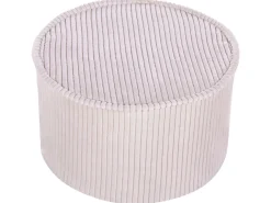 Beliani Pouf ZIKRIA Velluto chiaro Beige