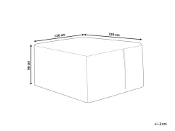 Outlet Beliani Protezione impermeabile CHUVA 320 cm 120 cm 90 cm Grigio
