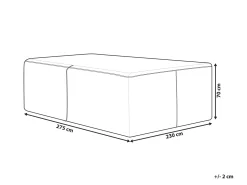 Clearance Beliani Protezione impermeabile CHUVA 275 cm 230 cm 70 cm Grigio