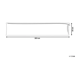 Beliani Protezione impermeabile CHUVA 203 cm 35 cm 35 cm Grigio