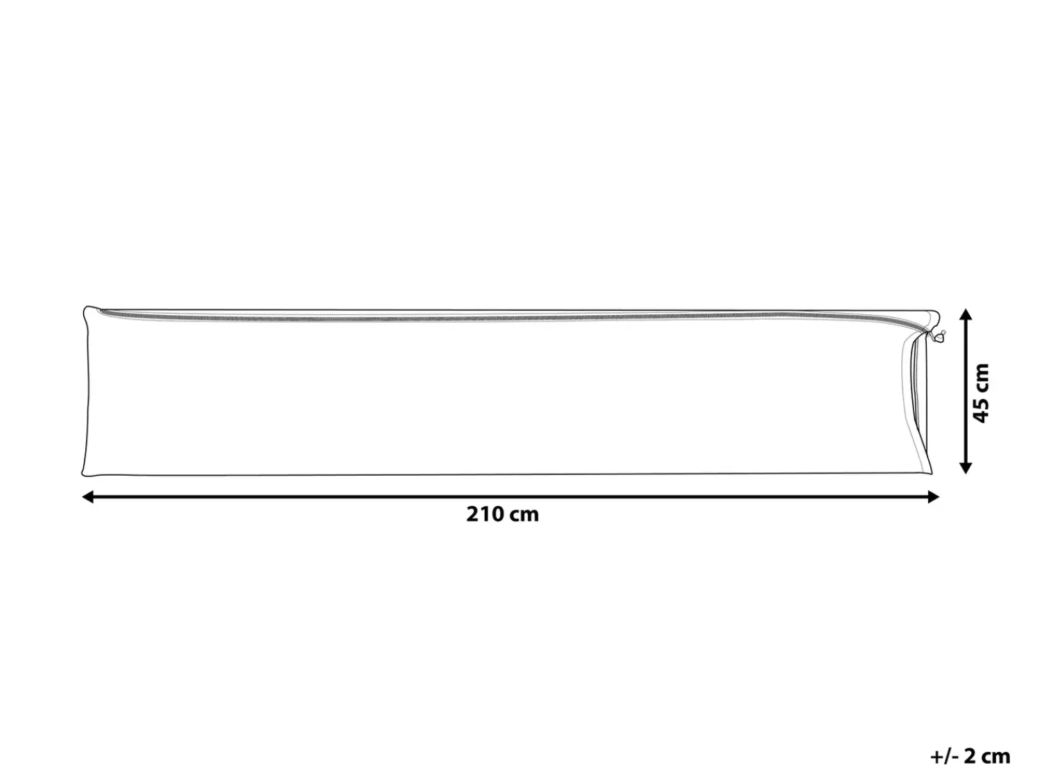 Sale Beliani Protezione impermeabile CHUVA 210 cm 45 cm 45 cm Grigio
