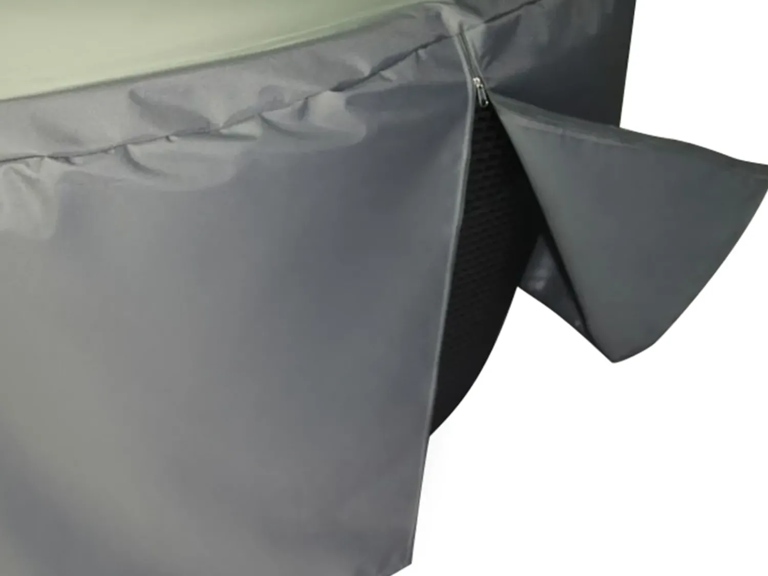 Discount Beliani Protezione impermeabile CHUVA 170 cm 160 cm 75 cm Grigio