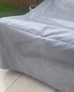 Beliani Protezione impermeabile CHUVA 255 cm 180 cm 70 cm Grigio