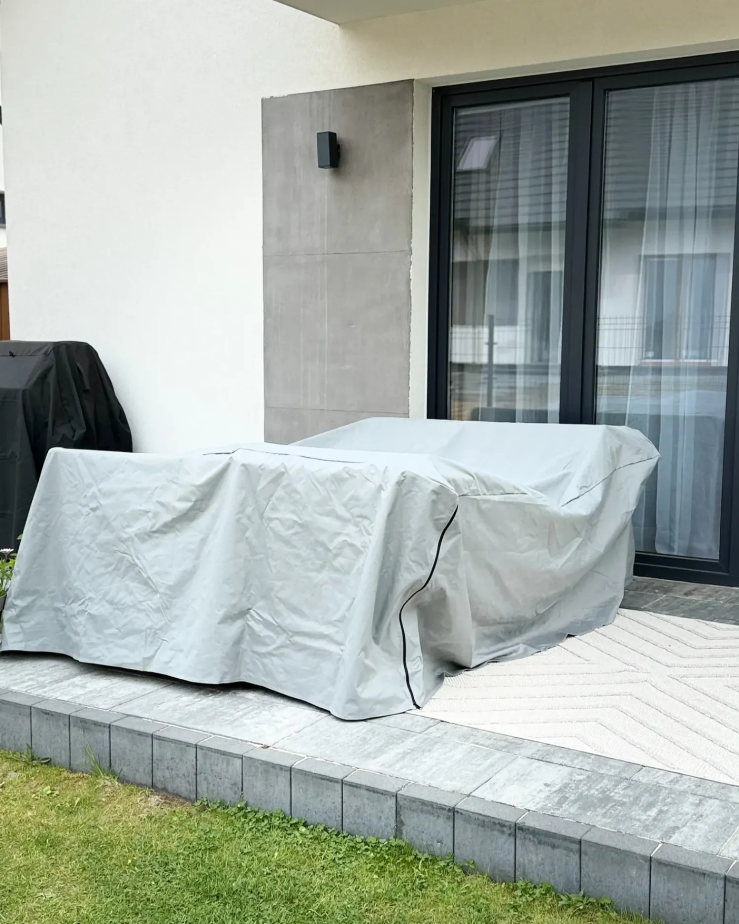 Best Beliani Protezione impermeabile CHUVA 200 cm 185 cm 75 cm Grigio