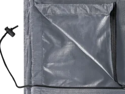 Best Beliani Protezione impermeabile CHUVA 200 cm 120 cm 120 cm Grigio