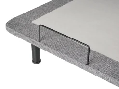 Hot Beliani Rete per letto regolabile elettricamente BRUNOY 90 x 200 cm Grigio Grigio Nero